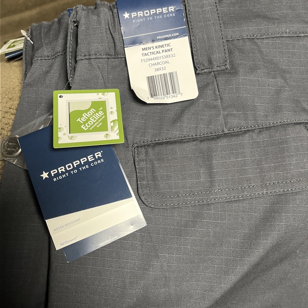 Propper ® Kinetic Tactical Pant - Men NEXStretch Ripstop Teflon Cargo Duty 38x32 - Picture 3 of 4